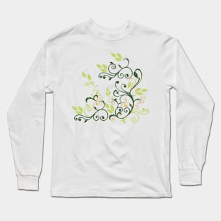 Vines Drawing Long Sleeve T-Shirt